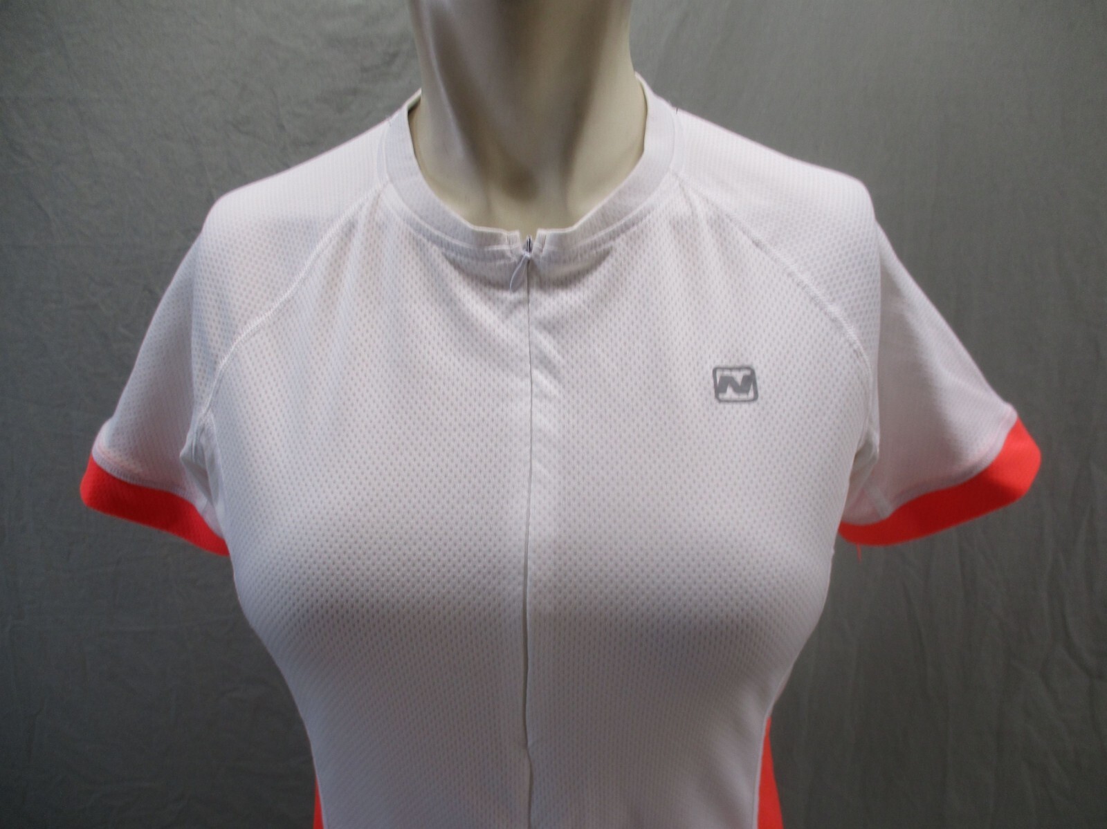 NISHIKI Size SM Womens Full Zip Elastic Waist Short Sleeve Cycling Jersey 580
