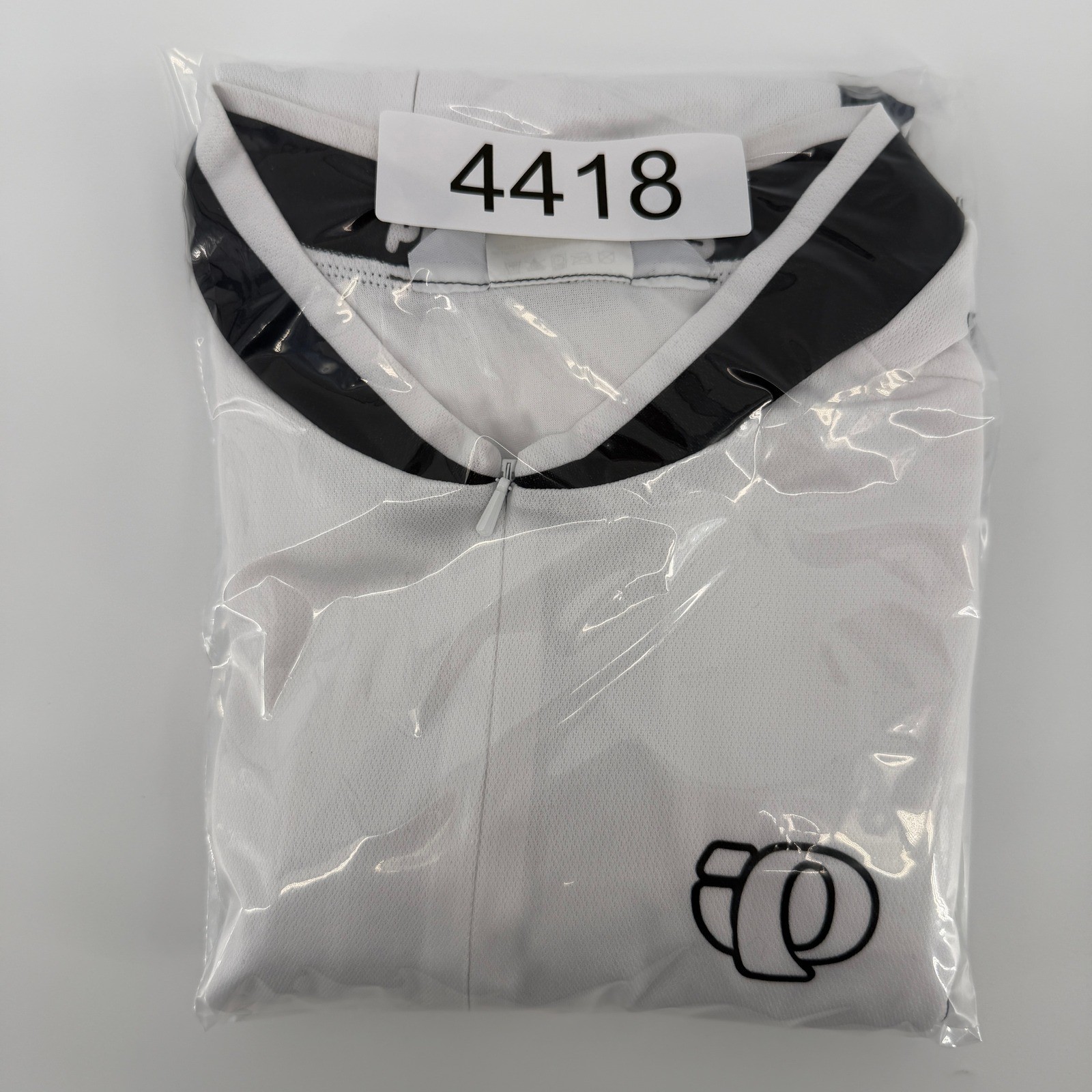 Pearl Izumi Cycling Jersey Mens XL White Black Mesh Panel Short Sleeve Zip Top