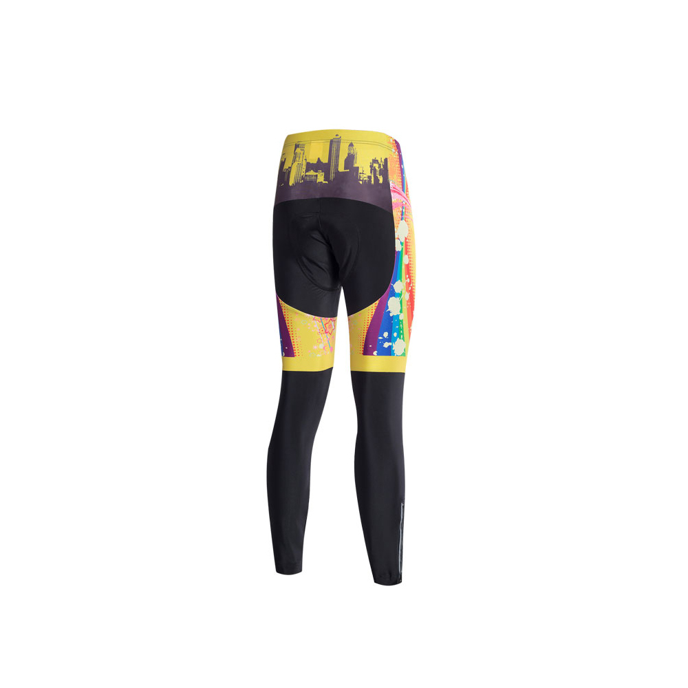 Women’s Yellow Bike Clothing Cycling Long Sleeve Jersey and Long (Bib) Pants Kit