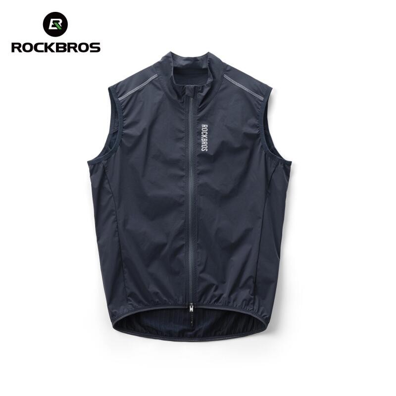 ROCKBROS Cycling Vest Sleeveless Windproof Breathable Sports Windbreaker