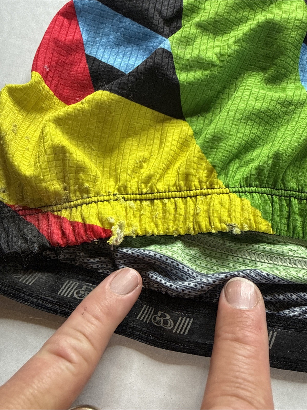 Pactimo Cycling Jersey Men Sz M Black Bright Multi Color Full Zip Short Sleeve
