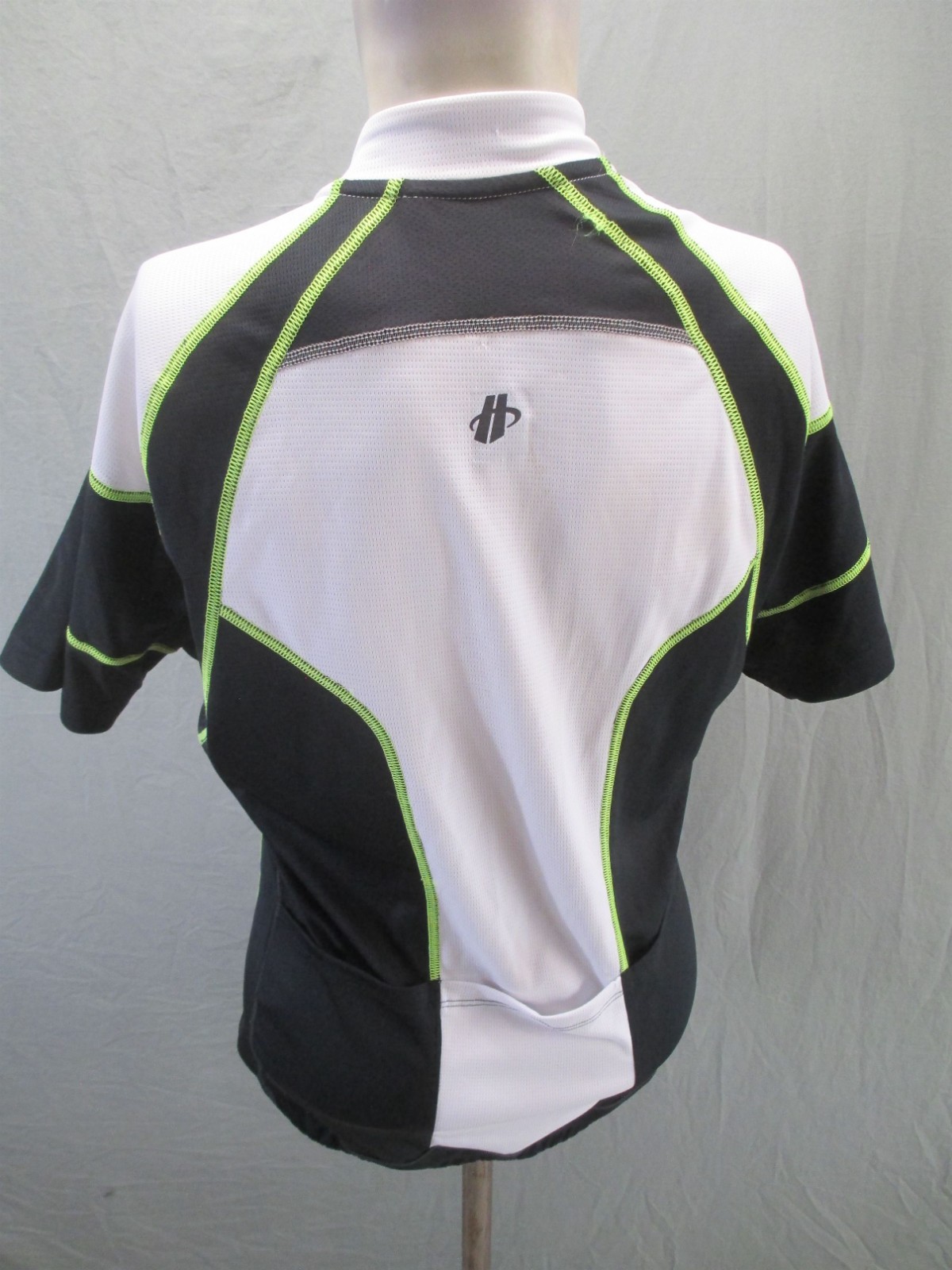 Hincapie Size M Womens Multicolor Cycling Compression Short Sleeve Zip Top 472