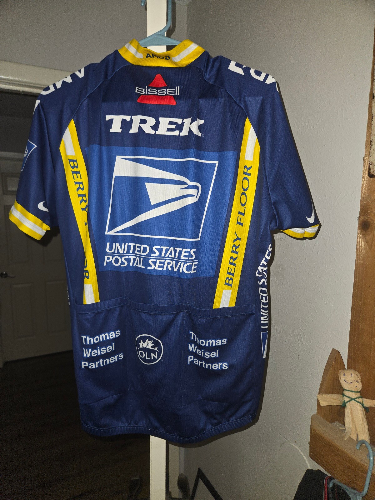 Nike USPS Tour de France Lance Armstrong Team Cycling Jersey Sz XL