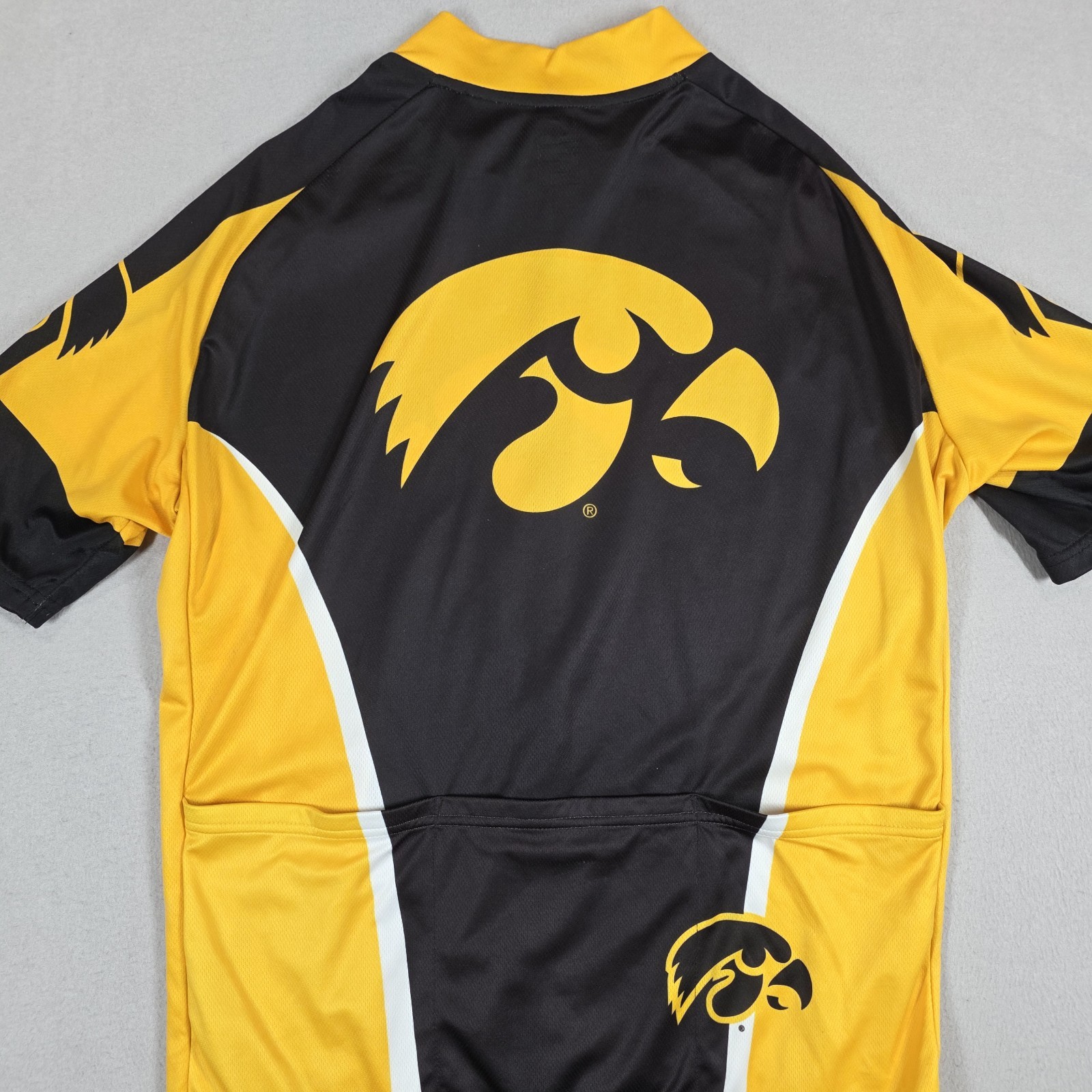 Iowa Hawkeyes Cycling Jersey Mens XL Black Yellow Logo Outdoor NCAA Sports