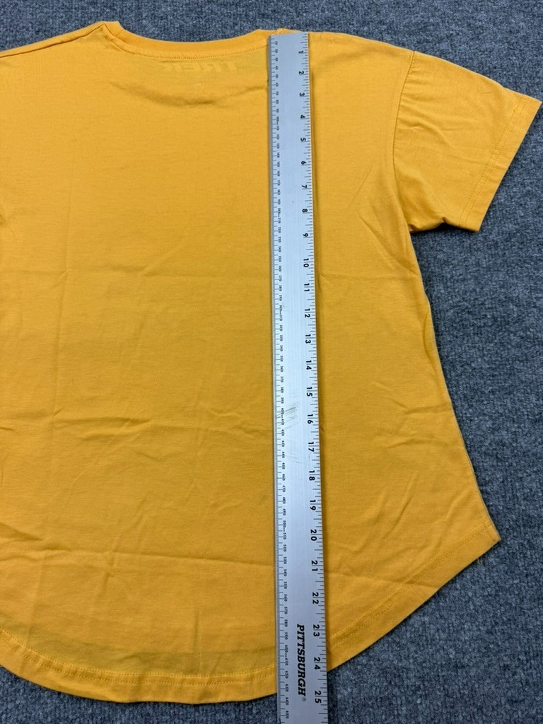 Trek Basket Bike Womens Graphic T-Shirt Medium Yellow Logo Cycling