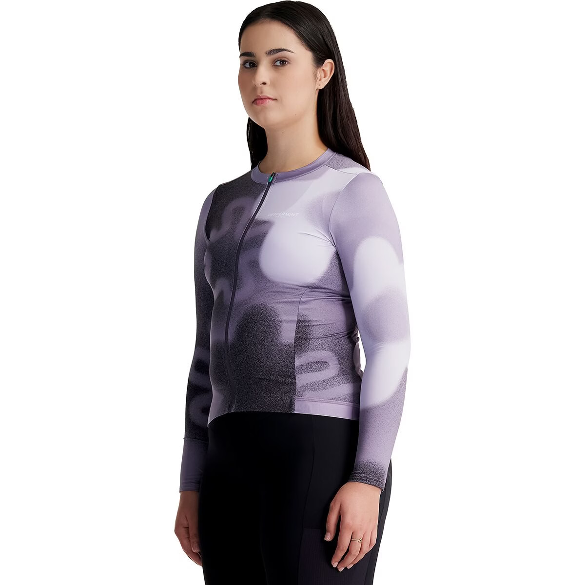Peppermint Cycling Signature Long-Sleeve Jersey – Women’s Blitz Cloudy, XL
