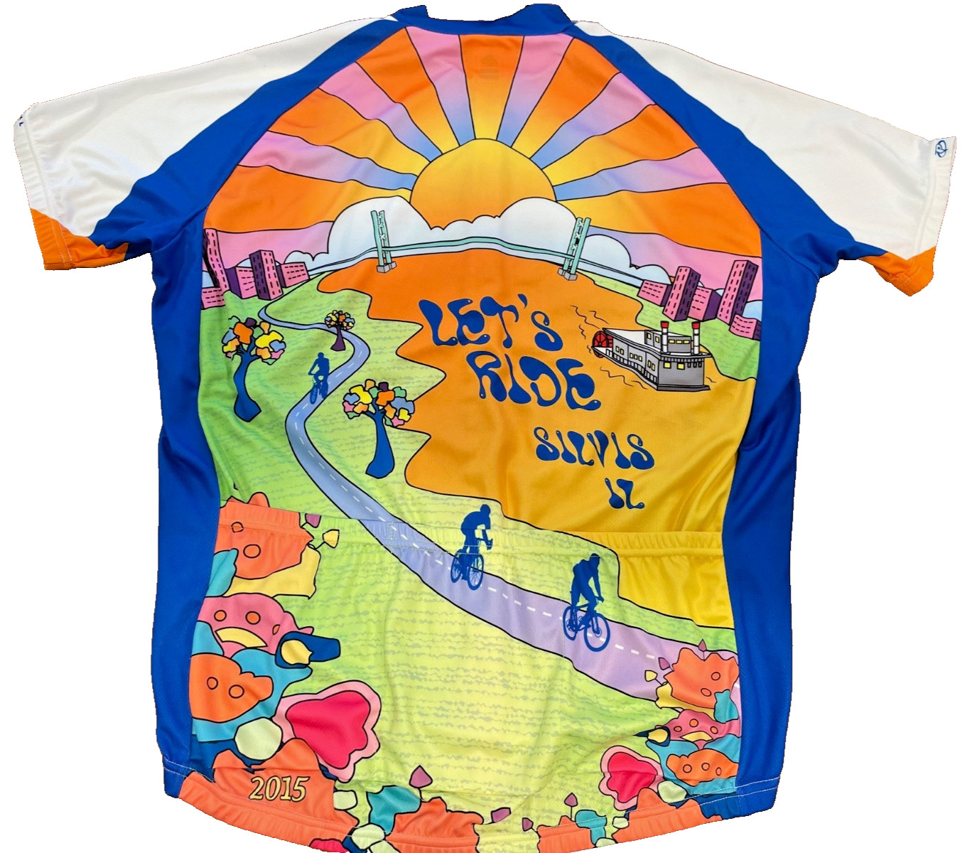 Let’s Ride Bicycle Shop Cycling Jersey Size XL – Colorful Primal 2015
