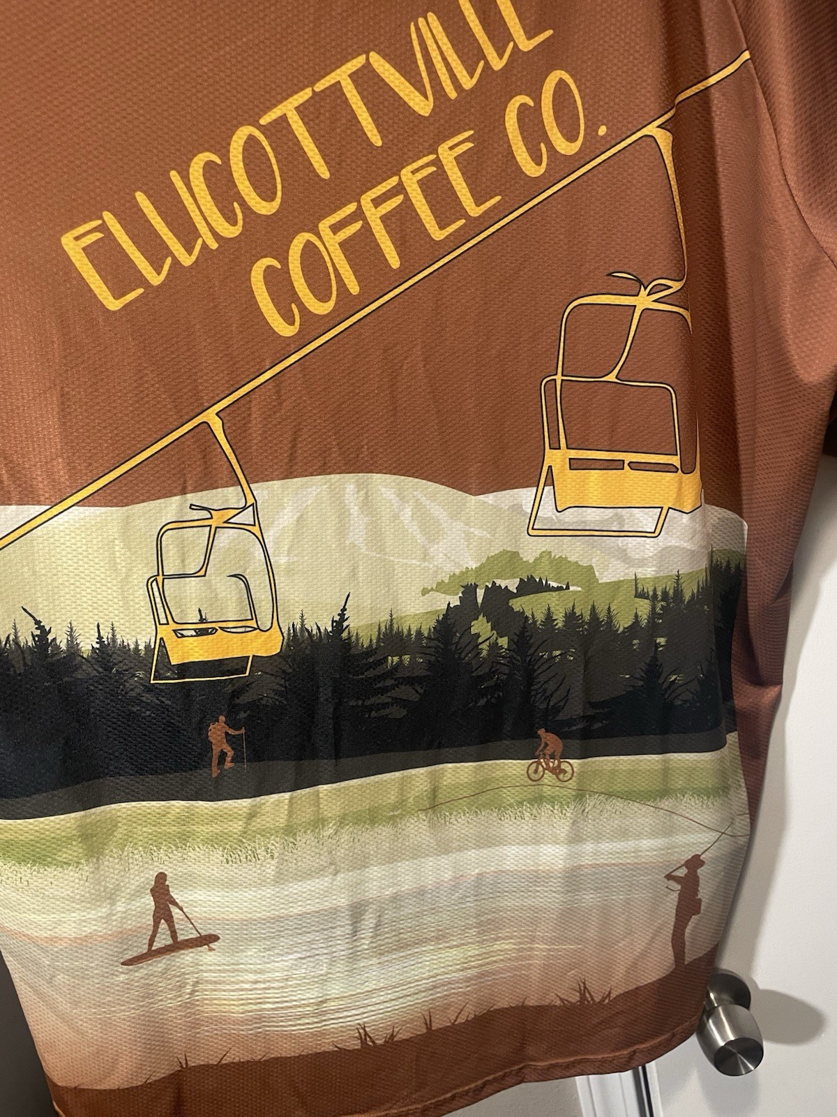 Jakroo Epic Cycling Jersey DH Enduro L XL 2x,3x,4x NWT Ellicottville Ny coffee