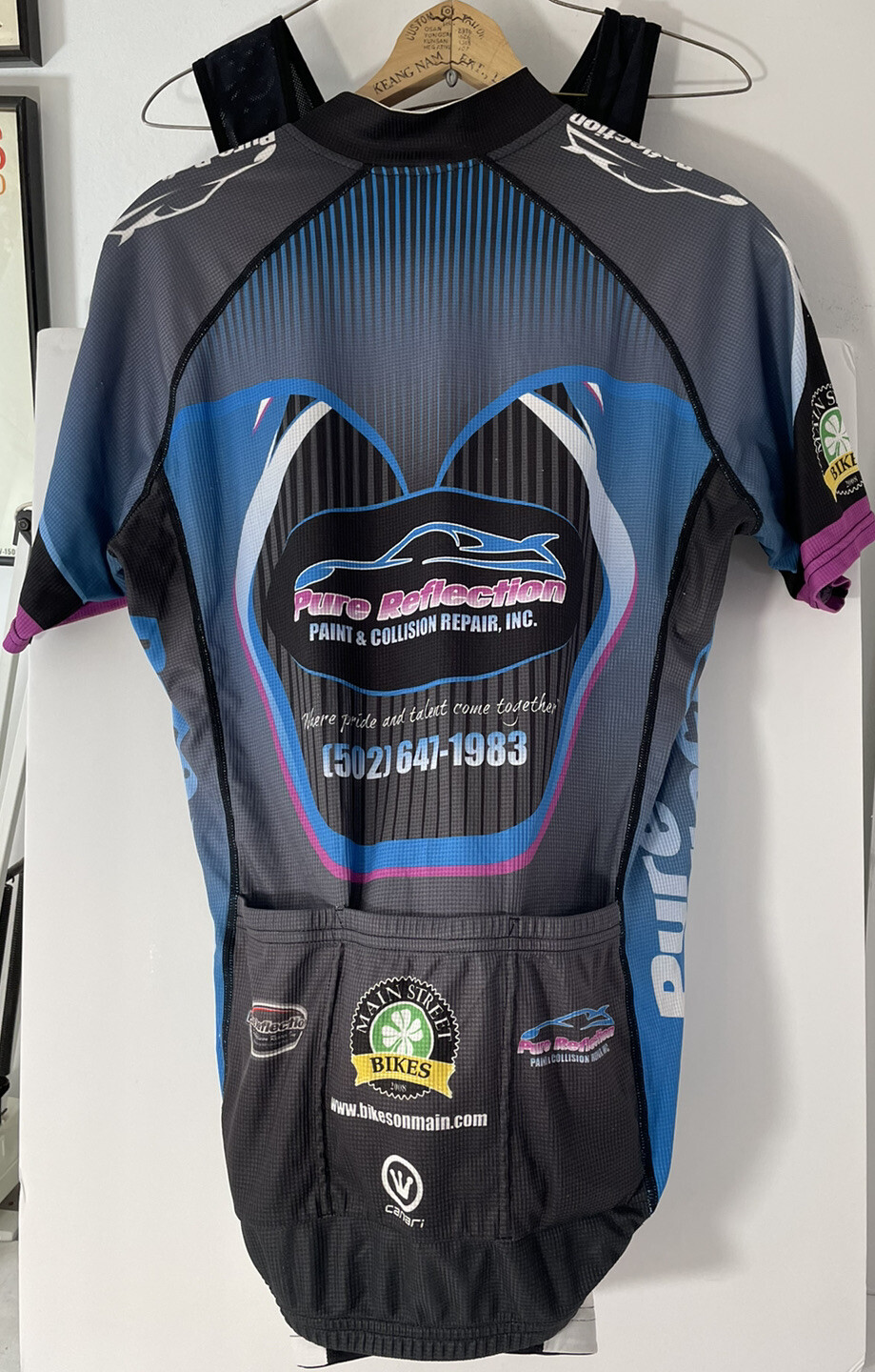 Canari Cycling Men’s M Jersey 3 pockets & Bib Shorts Set Bike KY 2008 racing