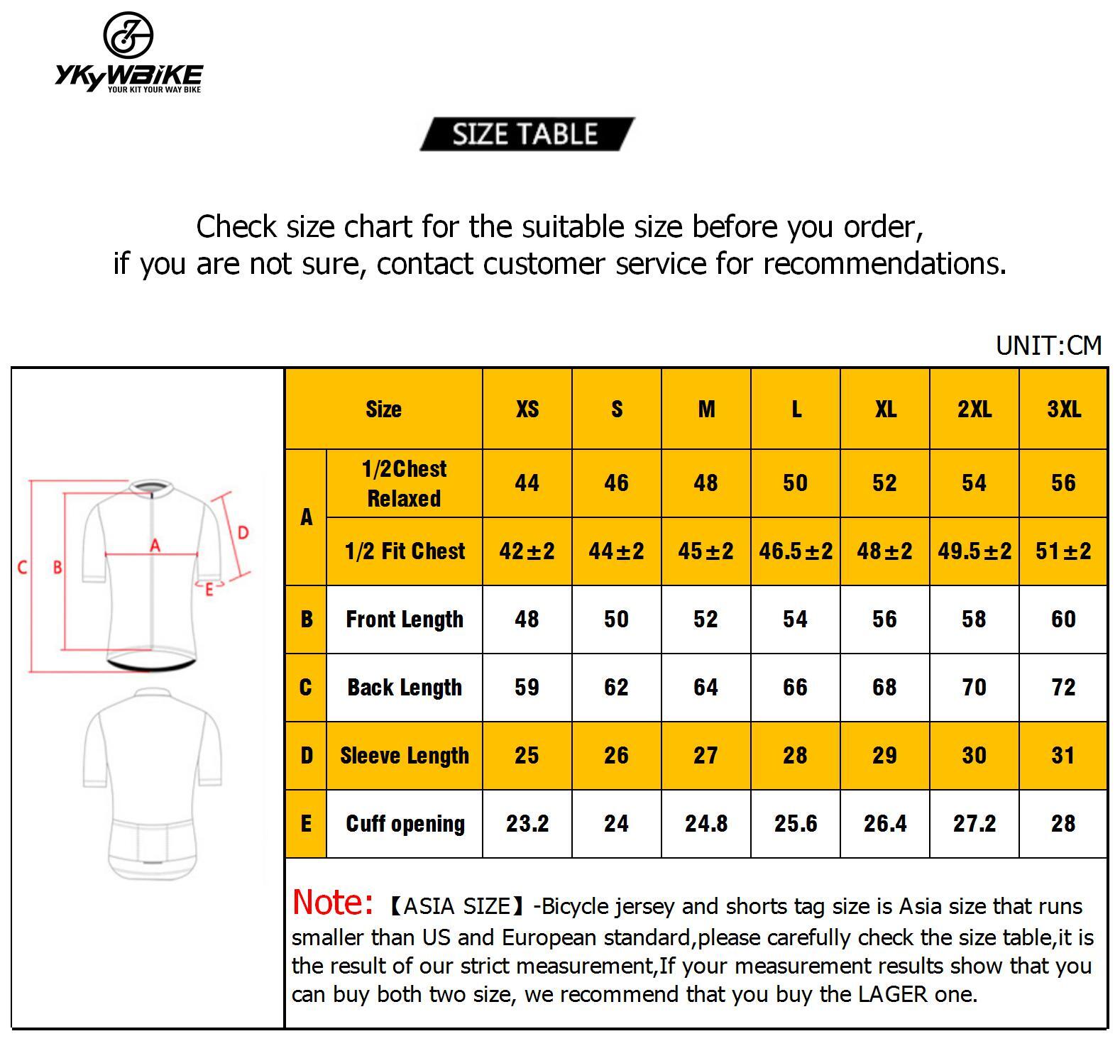 YKYWBIKE Mens Cycling Short Sleeve Jersey Bicycle Tops Maillot Shirt Bike Jersey