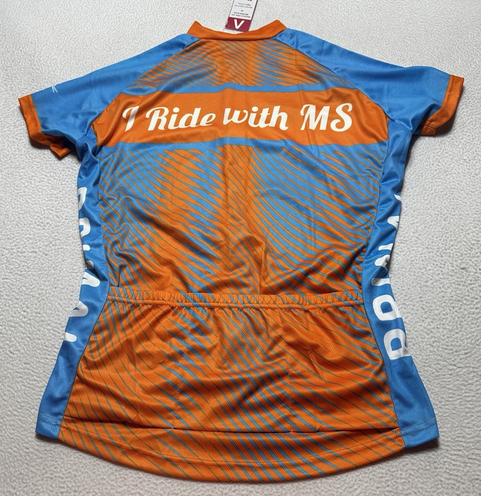Primal Bicycle Cycling Raglan Jersey I Ride With MS 2019 Support Sport Cut NWT