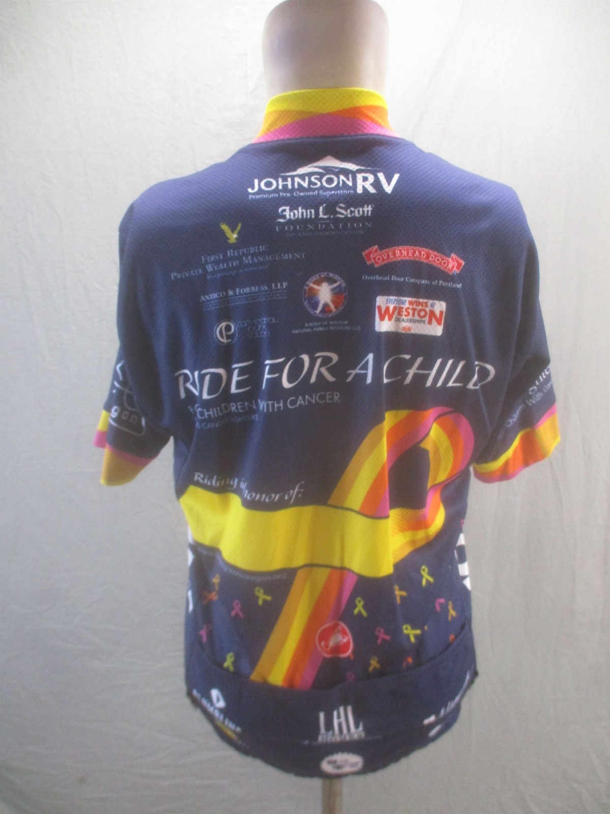 NWT Castelli Size L Mens Multicolor Cycling Full Zip Stretch Athletic Top 461