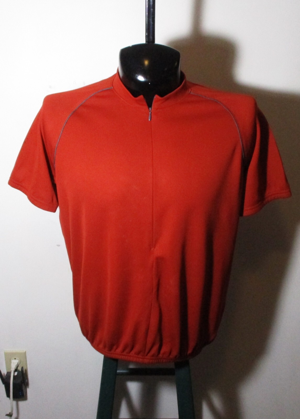 REI Burgundy 1/2 Zip Cycling Jersey Size XL